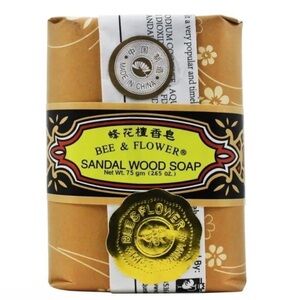 Bee & Flower Sandal Wood Soap – 5 count